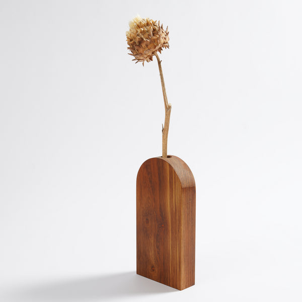 LARGE Arch Shaped hand made Wooden Kiaat Vases for dried flowers